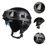 Maxbell Motorcycle Helmet Trendy Lightweight Half Helmet for Biking Summer Bicycling Black L