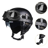 Maxbell Motorcycle Helmet Trendy Lightweight Half Helmet for Biking Summer Bicycling Black XL