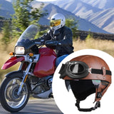 Maxbell Motorcycle Helmet Trendy Lightweight Half Helmet for Biking Summer Bicycling Brown M