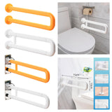 Maxbell Toilet Handrail Portable Sturdy Stable Folding Handicap Grab Bar for Elderly yellow