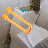 Maxbell Toilet Handrail Portable Sturdy Stable Folding Handicap Grab Bar for Elderly yellow