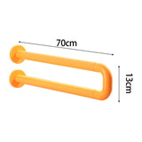 Maxbell Toilet Handrail Portable Sturdy Stable Folding Handicap Grab Bar for Elderly yellow