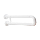 Maxbell Toilet Handrail Portable Sturdy Stable Folding Handicap Grab Bar for Elderly white