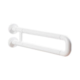 Maxbell Toilet Handrail Portable Sturdy Stable Folding Handicap Grab Bar for Elderly white