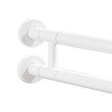Maxbell Toilet Handrail Portable Sturdy Stable Folding Handicap Grab Bar for Elderly white