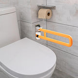 Maxbell Handicap Grab Bar Sturdy Folded Bathroom Grab Handle Bar for Elderly Seniors yellow