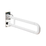 Maxbell Handicap Grab Bar Sturdy Folded Bathroom Grab Handle Bar for Elderly Seniors white