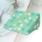 Maxbell 2 Pieces Wedge Pillow for Sleeping Knees Elevated Training for Side Sleeping green