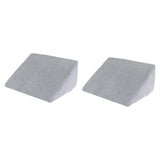 Maxbell 2 Pieces Wedge Pillow for Sleeping Knees Elevated Training for Side Sleeping gray