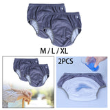 Maxbell 2x Adults Leakproof Incontinence Underwear Breathable Underpant for Disabled M