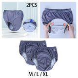 Maxbell 2x Adults Leakproof Incontinence Underwear Breathable Underpant for Disabled M