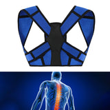 Maxbell Posture Corrector Comfortable Spine Straightener for Back Neck Women and Men Blue S M