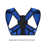 Maxbell Posture Corrector Comfortable Spine Straightener for Back Neck Women and Men Blue S M
