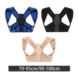 Maxbell Posture Corrector Comfortable Spine Straightener for Back Neck Women and Men Blue S M
