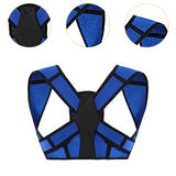 Maxbell Posture Corrector Comfortable Spine Straightener for Back Neck Women and Men Blue L XL