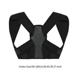 Maxbell Posture Corrector Comfortable Spine Straightener for Back Neck Women and Men Black L XL