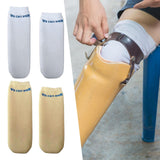 Maxbell Prosthetic Sock Elastic below Knee Soft Portable Cotton Protective for Women White L