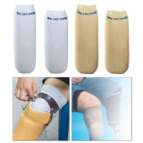 Maxbell Prosthetic Sock Elastic below Knee Soft Portable Cotton Protective for Women White L