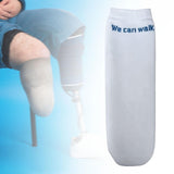 Maxbell Prosthetic Sock Elastic below Knee Soft Portable Cotton Protective for Women White L