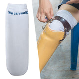 Maxbell Prosthetic Sock Elastic below Knee Soft Portable Cotton Protective for Women White L