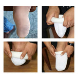 Maxbell Prosthetic Sock Elastic below Knee Soft Portable Cotton Protective for Women White L