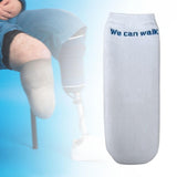 Maxbell Prosthetic Sock Elastic below Knee Soft Portable Cotton Protective for Women White S