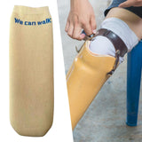 Maxbell Prosthetic Sock Elastic below Knee Soft Portable Cotton Protective for Women khaki L