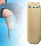 Maxbell Prosthetic Sock Elastic below Knee Soft Portable Cotton Protective for Women khaki L