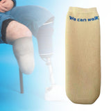 Maxbell Prosthetic Sock Elastic below Knee Soft Portable Cotton Protective for Women khaki S