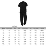 Maxbell Uniform Scrub Set for Men Top and Pants V Neck Soft Workwear for Cosmetology Black M