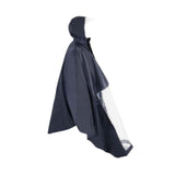 Maxbell Wheelchair Poncho Reflective Strip Camping Travel Wheelchair Rain Cape Cover with mirror hole dark blue