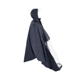 Maxbell Wheelchair Poncho Reflective Strip Camping Travel Wheelchair Rain Cape Cover with mirror hole dark blue