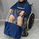 Maxbell Wheelchair Poncho Camping Portable Adjustable Universal Wheelchair Rain Cape S