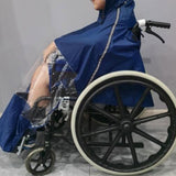 Maxbell Wheelchair Poncho Camping Portable Adjustable Universal Wheelchair Rain Cape S