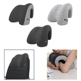 Maxbell Chair Headrest Pillow Breathable Neck Support Cushion for Travel Office Home black gray