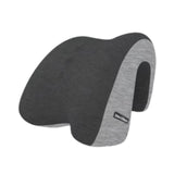 Maxbell Chair Headrest Pillow Breathable Neck Support Cushion for Travel Office Home black gray