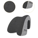 Maxbell Chair Headrest Pillow Breathable Neck Support Cushion for Travel Office Home black gray