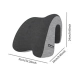 Maxbell Chair Headrest Pillow Breathable Neck Support Cushion for Travel Office Home black gray