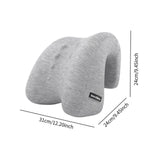 Maxbell Chair Headrest Pillow Breathable Neck Support Cushion for Travel Office Home light gray