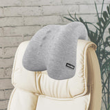 Maxbell Chair Headrest Pillow Breathable Neck Support Cushion for Travel Office Home light gray