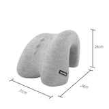 Maxbell Chair Headrest Pillow Breathable Neck Support Cushion for Travel Office Home light gray