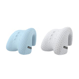 Maxbell Headrest Pillow for Chair Removable Cover Neck Rest Pillow for Travel Office blue