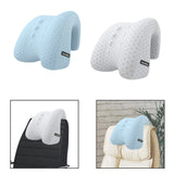 Maxbell Headrest Pillow for Chair Removable Cover Neck Rest Pillow for Travel Office blue