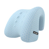 Maxbell Headrest Pillow for Chair Removable Cover Neck Rest Pillow for Travel Office blue