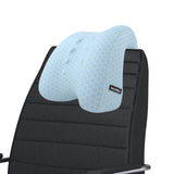 Maxbell Headrest Pillow for Chair Removable Cover Neck Rest Pillow for Travel Office blue