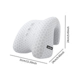 Maxbell Headrest Pillow for Chair Removable Cover Neck Rest Pillow for Travel Office gray