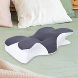 Maxbell Cervical Neck Pillow Ergonomic Cervical Pillow Beds Pillow Memory Foam Pillow gray