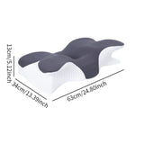 Maxbell Cervical Neck Pillow Ergonomic Cervical Pillow Beds Pillow Memory Foam Pillow gray