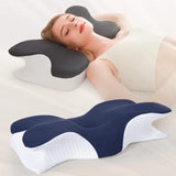 Maxbell Cervical Neck Pillow Ergonomic Cervical Pillow Beds Pillow Memory Foam Pillow gray