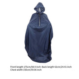 Maxbell Wheelchair Rain Poncho Raincoat for Elderly Men Women Mobility Tool Supplies Navy blue